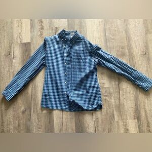 J. Crew large slim button down navy/light blue.